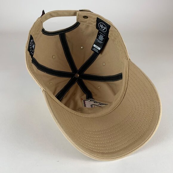 Arizona Diamondbacks MLB Beige 47 Brand Clean Up Relaxed Fit Strapback Hat - Picture 4 of 6